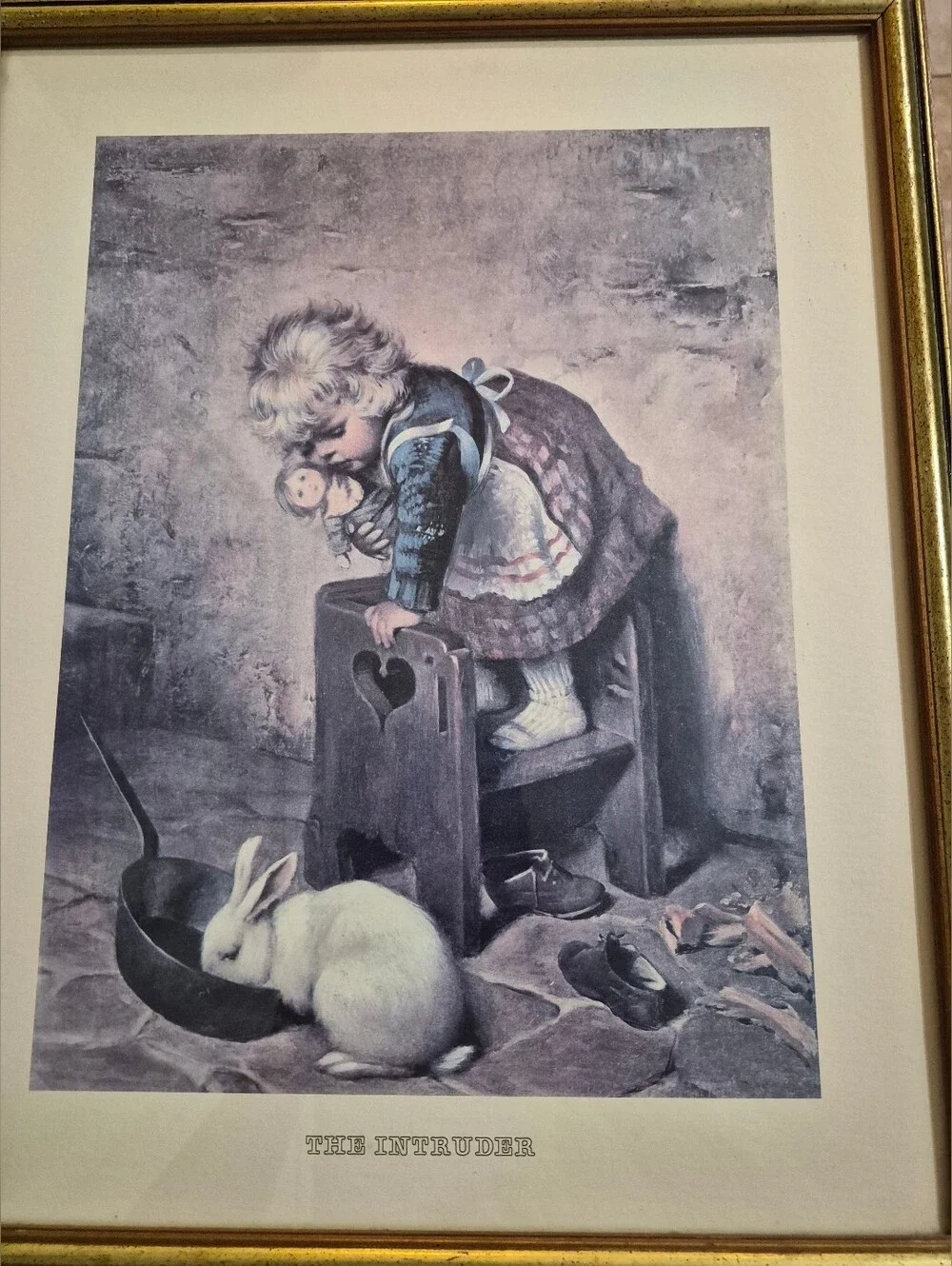Vintage Framed Print titled 